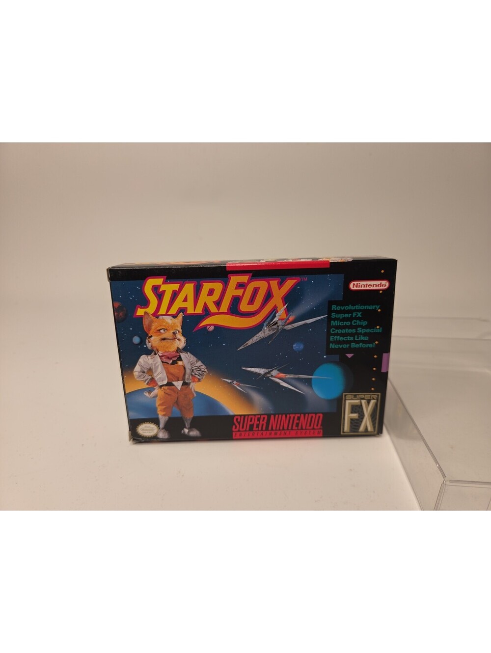 Very Good Star Fox (Super Nintendo, 1993) BOXED No Manual Excellent Condition